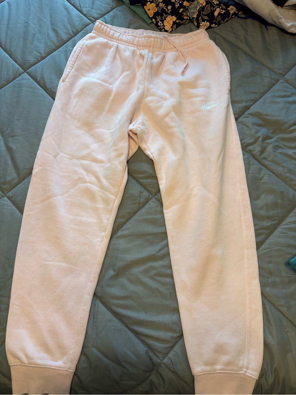 Nike Pale Pink Cozy Fleece Sweatpants